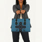 Bafokeng Rabbit Crown Palesa ea kharanium Leather Bag Blue Seanamarena Basotho Blanket Inspired