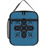 Bafokeng Rabbit Crown Palesa ea kharanium Lunch Bag Blue Seanamarena Basotho Blanket Inspired