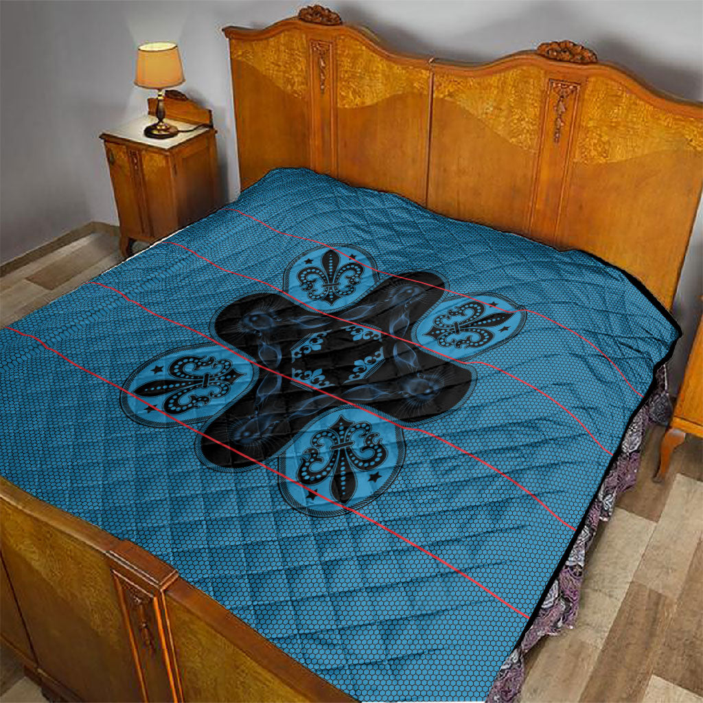 Bafokeng Rabbit Crown Palesa ea kharanium Quilt Blue Seanamarena Basotho Blanket Inspired