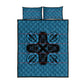 Bafokeng Rabbit Crown Palesa ea kharanium Quilt Bed Set Blue Seanamarena Basotho Blanket Inspired