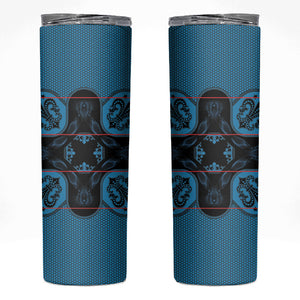 Bafokeng Rabbit Crown Palesa ea kharanium Skinny Tumbler Blue Seanamarena Basotho Blanket Inspired