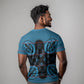 Bafokeng Rabbit Crown Palesa ea kharanium T shirt Blue Seanamarena Basotho Blanket Inspired