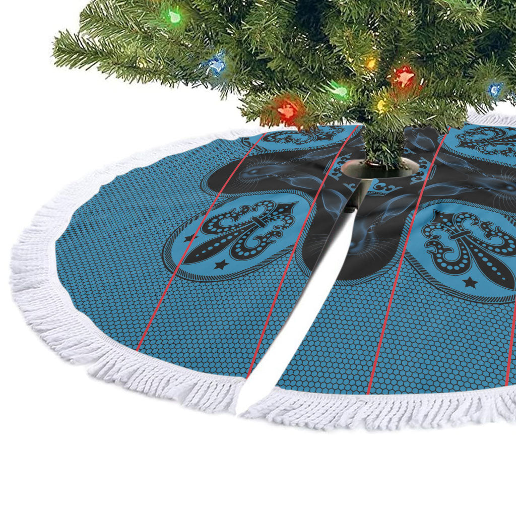 Bafokeng Rabbit Crown Palesa ea kharanium Tree Skirt Blue Seanamarena Basotho Blanket Inspired