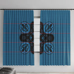 Bafokeng Rabbit Crown Palesa ea kharanium Window Curtain Blue Seanamarena Basotho Blanket Inspired