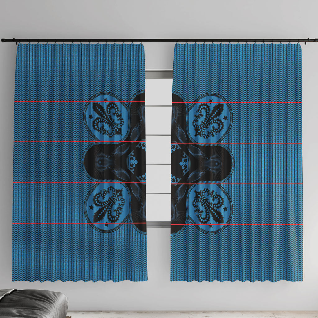 Bafokeng Rabbit Crown Palesa ea kharanium Window Curtain Blue Seanamarena Basotho Blanket Inspired