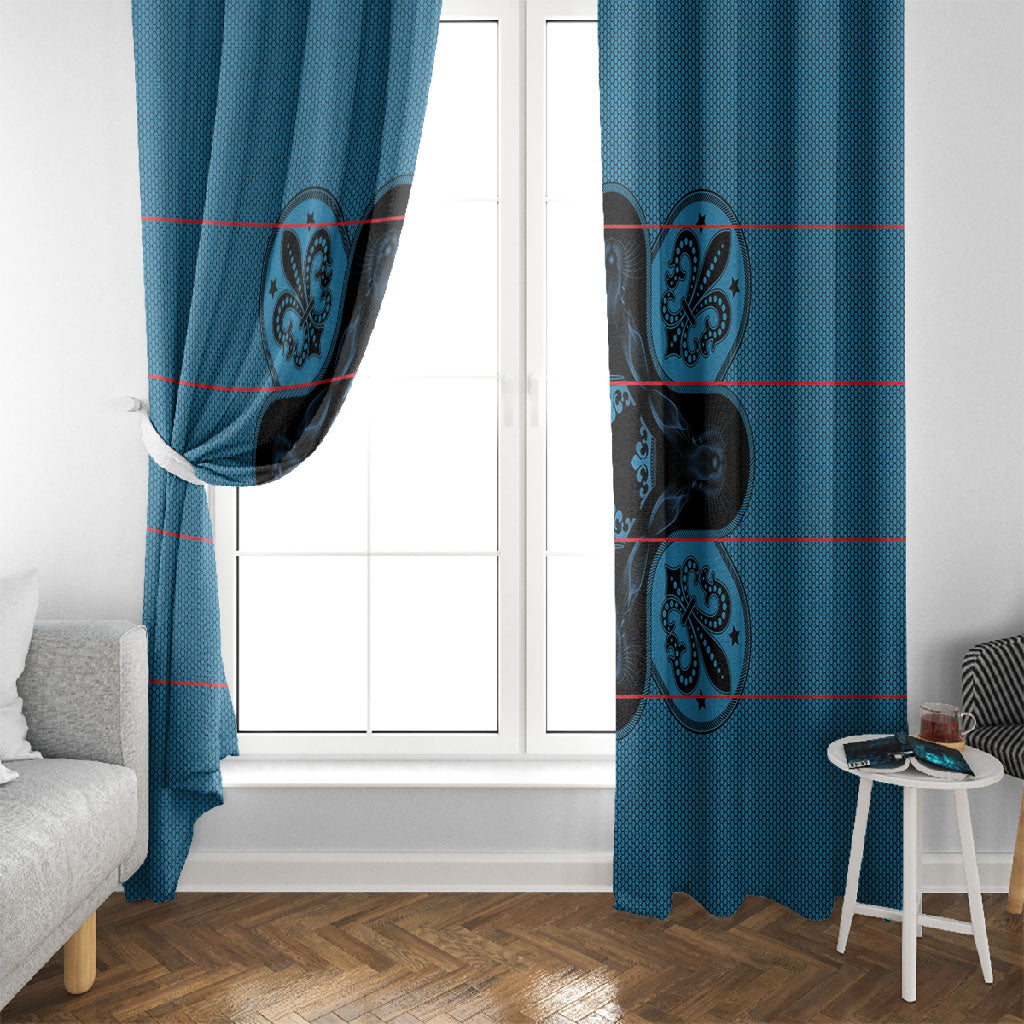 Bafokeng Rabbit Crown Palesa ea kharanium Window Curtain Blue Seanamarena Basotho Blanket Inspired