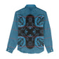 Bafokeng Rabbit Crown Palesa ea kharanium Women Casual Shirt Blue Seanamarena Basotho Blanket Inspired