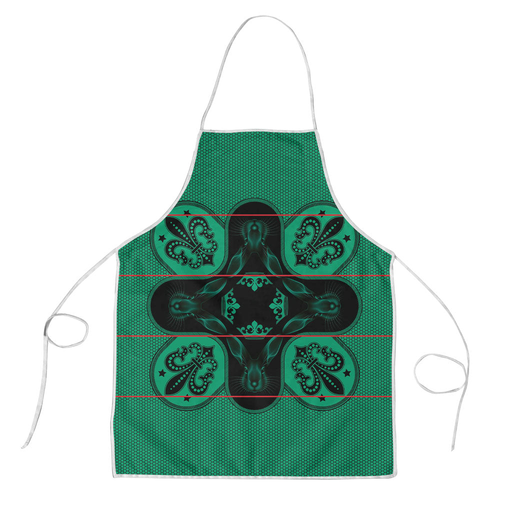 Bafokeng Rabbit Crown Palesa ea kharanium Apron Green Seanamarena Basotho Blanket Inspired