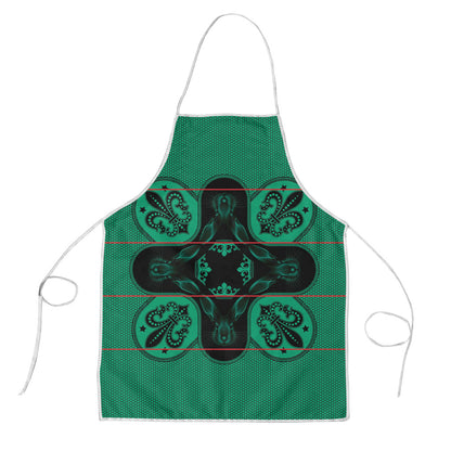 Bafokeng Rabbit Crown Palesa ea kharanium Apron Green Seanamarena Basotho Blanket Inspired