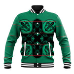 Bafokeng Rabbit Crown Palesa ea kharanium Baseball Jacket Green Seanamarena Basotho Blanket Inspired