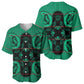 Bafokeng Rabbit Crown Palesa ea kharanium Baseball Jersey Green Seanamarena Basotho Blanket Inspired