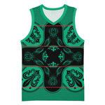 Bafokeng Rabbit Crown Palesa ea kharanium Basketball Jersey Green Seanamarena Basotho Blanket Inspired
