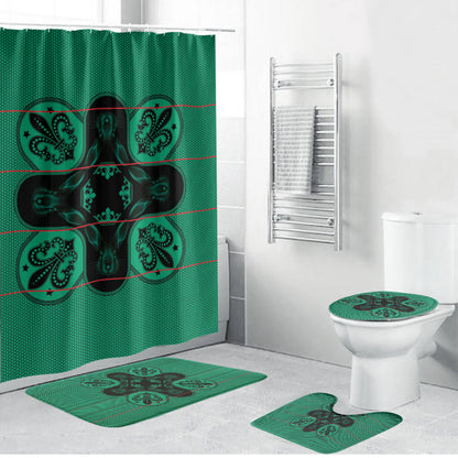 Bafokeng Rabbit Crown Palesa ea kharanium Bathroom Set Green Seanamarena Basotho Blanket Inspired