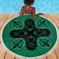 Bafokeng Rabbit Crown Palesa ea kharanium Beach Blanket Green Seanamarena Basotho Blanket Inspired