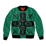 Bafokeng Rabbit Crown Palesa ea kharanium Bomber Jacket Green Seanamarena Basotho Blanket Inspired
