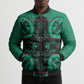 Bafokeng Rabbit Crown Palesa ea kharanium Bomber Puffer Jacket Green Seanamarena Basotho Blanket Inspired