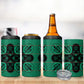 Bafokeng Rabbit Crown Palesa ea kharanium 4 in 1 Can Cooler Tumbler Green Seanamarena Basotho Blanket Inspired