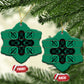 Bafokeng Rabbit Crown Palesa ea kharanium Ceramic Ornament Green Seanamarena Basotho Blanket Inspired