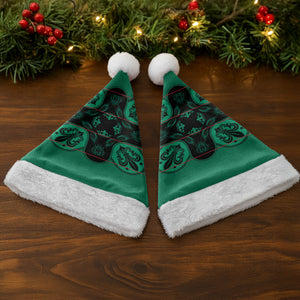 Bafokeng Rabbit Crown Palesa ea kharanium Christmas Santa Hat Green Seanamarena Basotho Blanket Inspired