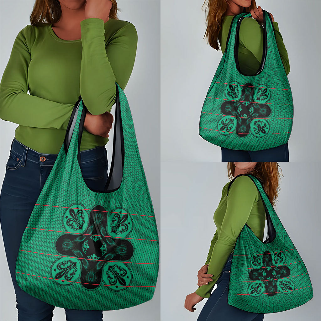 Bafokeng Rabbit Crown Palesa ea kharanium Grocery Bag Green Seanamarena Basotho Blanket Inspired