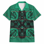 Bafokeng Rabbit Crown Palesa ea kharanium Hawaiian Shirt Green Seanamarena Basotho Blanket Inspired