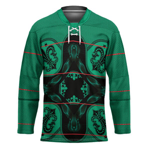 Bafokeng Rabbit Crown Palesa ea kharanium Hockey Jersey Green Seanamarena Basotho Blanket Inspired