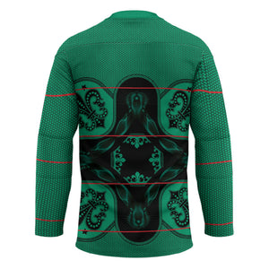 Bafokeng Rabbit Crown Palesa ea kharanium Hockey Jersey Green Seanamarena Basotho Blanket Inspired