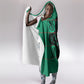 Bafokeng Rabbit Crown Palesa ea kharanium Hooded Blanket Green Seanamarena Basotho Blanket Inspired