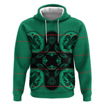 Bafokeng Rabbit Crown Palesa ea kharanium Hoodie Green Seanamarena Basotho Blanket Inspired
