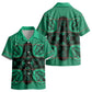 Bafokeng Rabbit Crown Palesa ea kharanium Kid Hawaiian Shirt Green Seanamarena Basotho Blanket Inspired