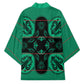 Bafokeng Rabbit Crown Palesa ea kharanium Kimono Green Seanamarena Basotho Blanket Inspired