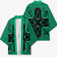 Bafokeng Rabbit Crown Palesa ea kharanium Kimono Green Seanamarena Basotho Blanket Inspired