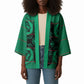 Bafokeng Rabbit Crown Palesa ea kharanium Kimono Green Seanamarena Basotho Blanket Inspired