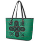 Bafokeng Rabbit Crown Palesa ea kharanium Leather Tote Bag Green Seanamarena Basotho Blanket Inspired