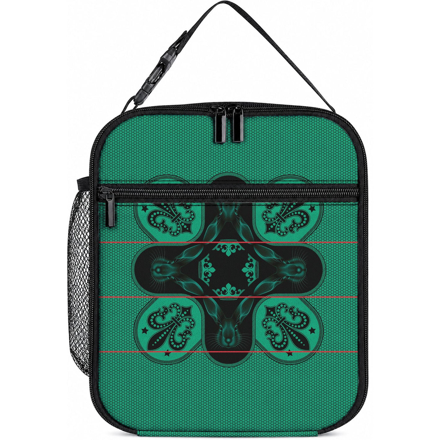 Bafokeng Rabbit Crown Palesa ea kharanium Lunch Bag Green Seanamarena Basotho Blanket Inspired