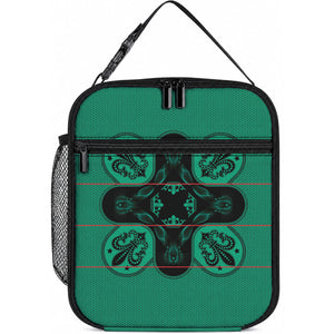 Bafokeng Rabbit Crown Palesa ea kharanium Lunch Bag Green Seanamarena Basotho Blanket Inspired