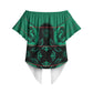 Bafokeng Rabbit Crown Palesa ea kharanium Off Shoulder Wrap Waist Top Green Seanamarena Basotho Blanket Inspired