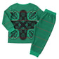 Bafokeng Rabbit Crown Palesa ea kharanium Christmas Pajama Set Green Seanamarena Basotho Blanket Inspired