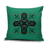 Bafokeng Rabbit Crown Palesa ea kharanium Pillow Cover Green Seanamarena Basotho Blanket Inspired