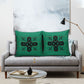 Bafokeng Rabbit Crown Palesa ea kharanium Pillow Cover Green Seanamarena Basotho Blanket Inspired