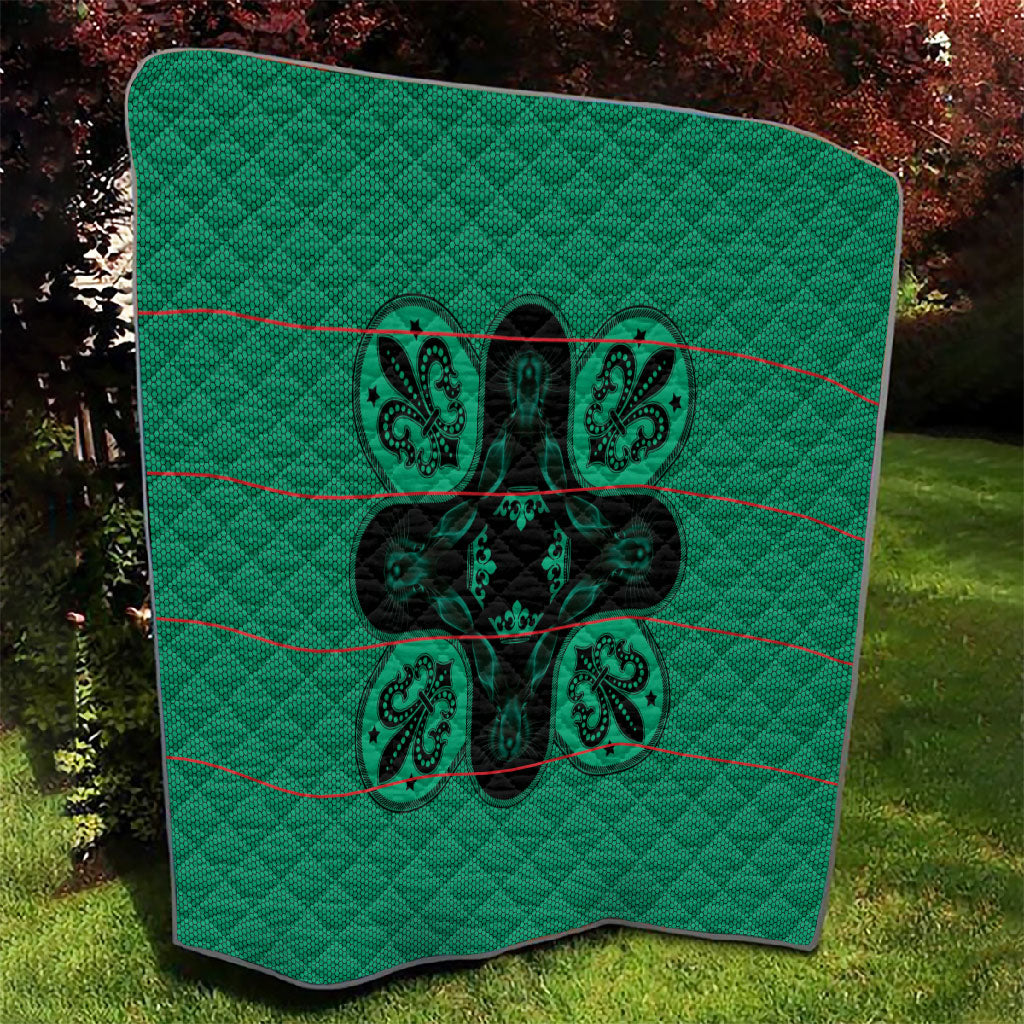 Bafokeng Rabbit Crown Palesa ea kharanium Quilt Green Seanamarena Basotho Blanket Inspired