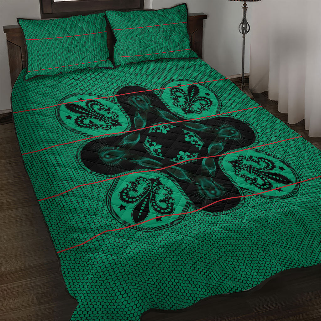 Bafokeng Rabbit Crown Palesa ea kharanium Quilt Bed Set Green Seanamarena Basotho Blanket Inspired
