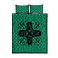 Bafokeng Rabbit Crown Palesa ea kharanium Quilt Bed Set Green Seanamarena Basotho Blanket Inspired