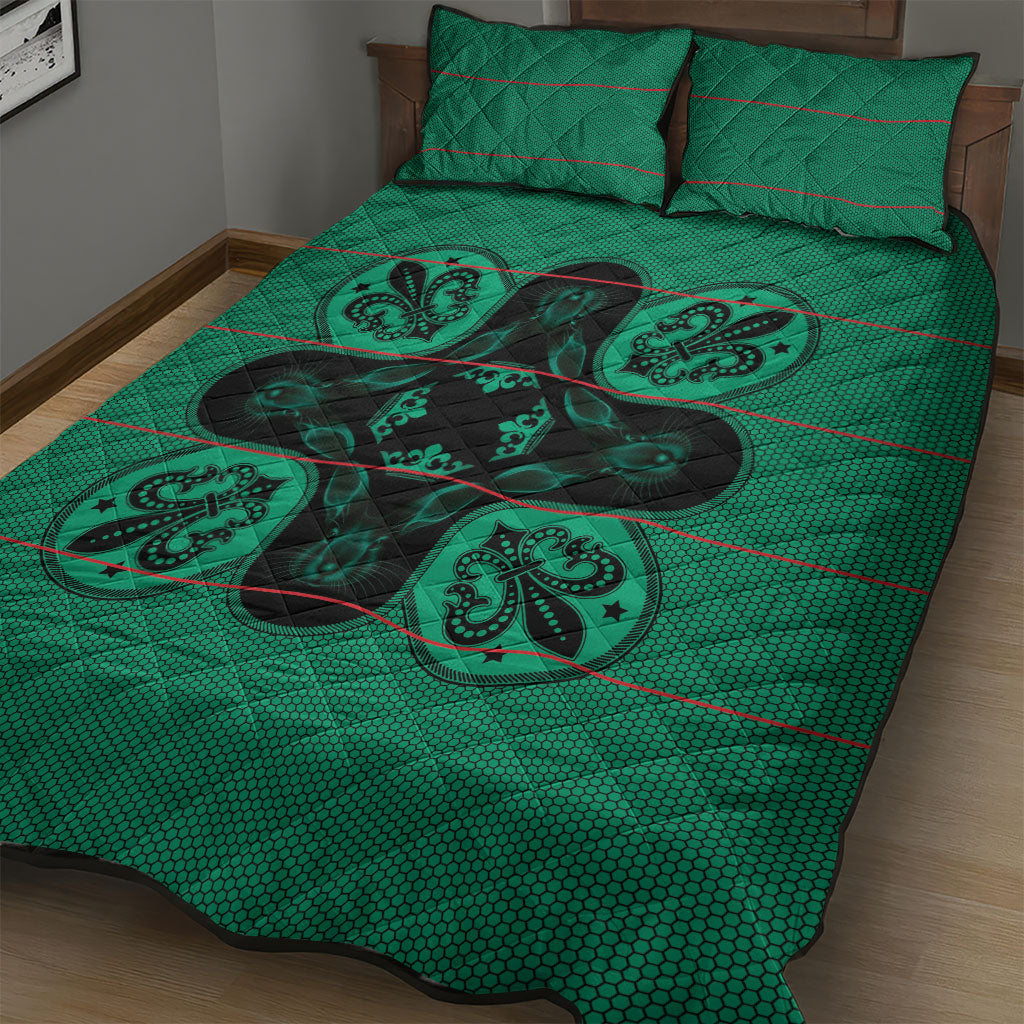 Bafokeng Rabbit Crown Palesa ea kharanium Quilt Bed Set Green Seanamarena Basotho Blanket Inspired