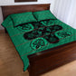 Bafokeng Rabbit Crown Palesa ea kharanium Quilt Bed Set Green Seanamarena Basotho Blanket Inspired