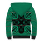 Bafokeng Rabbit Crown Palesa ea kharanium Sherpa Hoodie Green Seanamarena Basotho Blanket Inspired