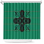 Bafokeng Rabbit Crown Palesa ea kharanium Shower Curtain Green Seanamarena Basotho Blanket Inspired