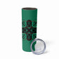 Bafokeng Rabbit Crown Palesa ea kharanium Skinny Tumbler Green Seanamarena Basotho Blanket Inspired