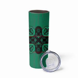 Bafokeng Rabbit Crown Palesa ea kharanium Skinny Tumbler Green Seanamarena Basotho Blanket Inspired