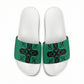 Bafokeng Rabbit Crown Palesa ea kharanium Slide Sandals Green Seanamarena Basotho Blanket Inspired